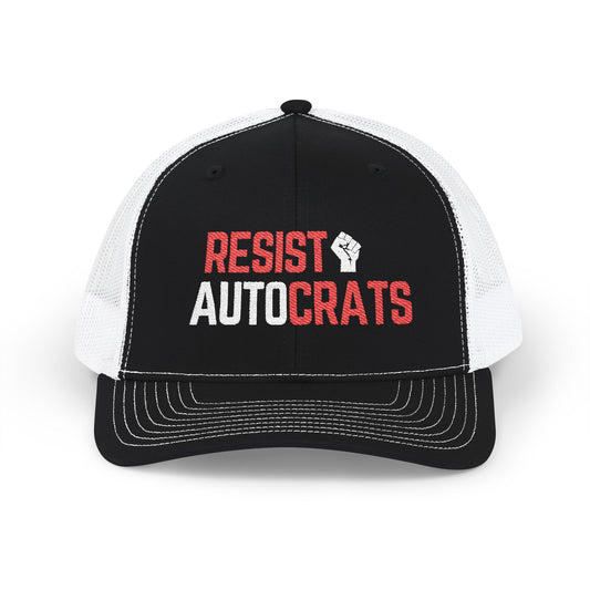 Resist Autocrats Snapback Cap | Trendy Outdoor Hat, Gift for Activists, Protest Gear, Summer Accessory