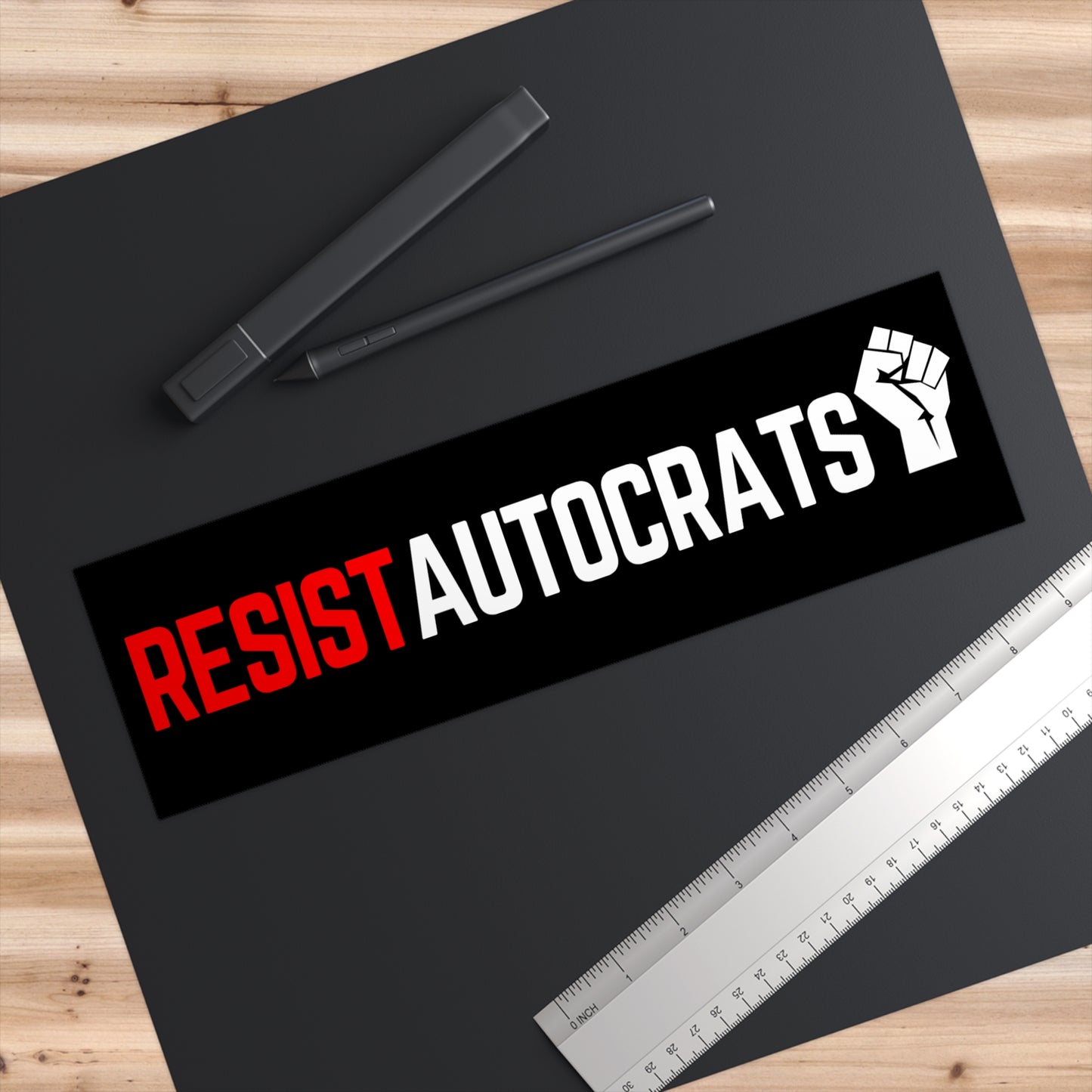 Resist Autocrats Bumper Stickers | Car Decals | Activism Stickers | Gift for Activists | Protest Vinyls