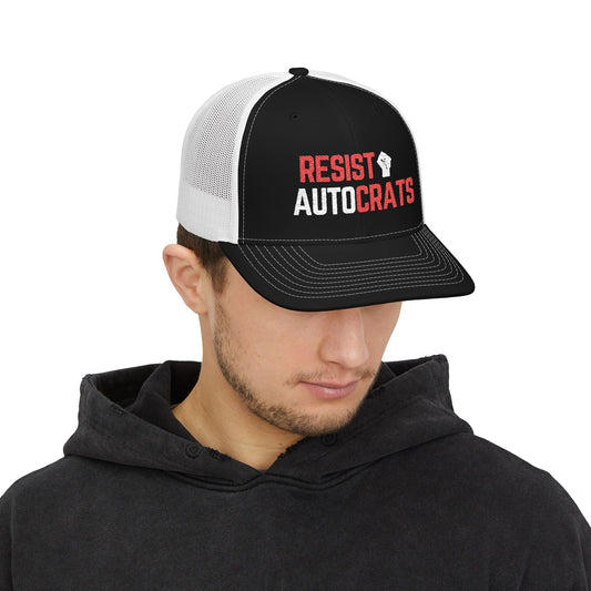 Resist Autocrats Snapback Cap | Trendy Outdoor Hat, Gift for Activists, Protest Gear, Summer Accessory
