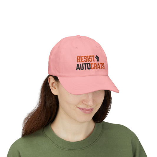 Stylish Pink Cap with 'Resist Autocrats' Design, Perfect for Activists, Unisex Fashion Hat, Casual Summer Accessory, [...]