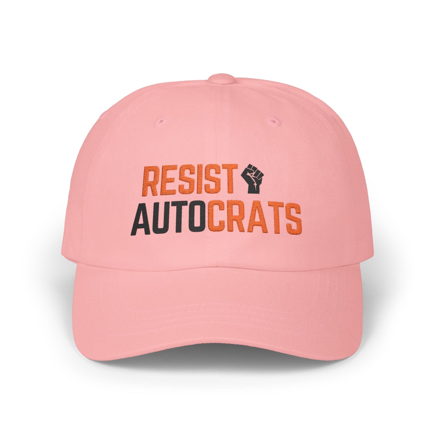 Stylish Pink Cap with 'Resist Autocrats' Design, Perfect for Activists, Unisex Fashion Hat, Casual Summer Accessory, [...]